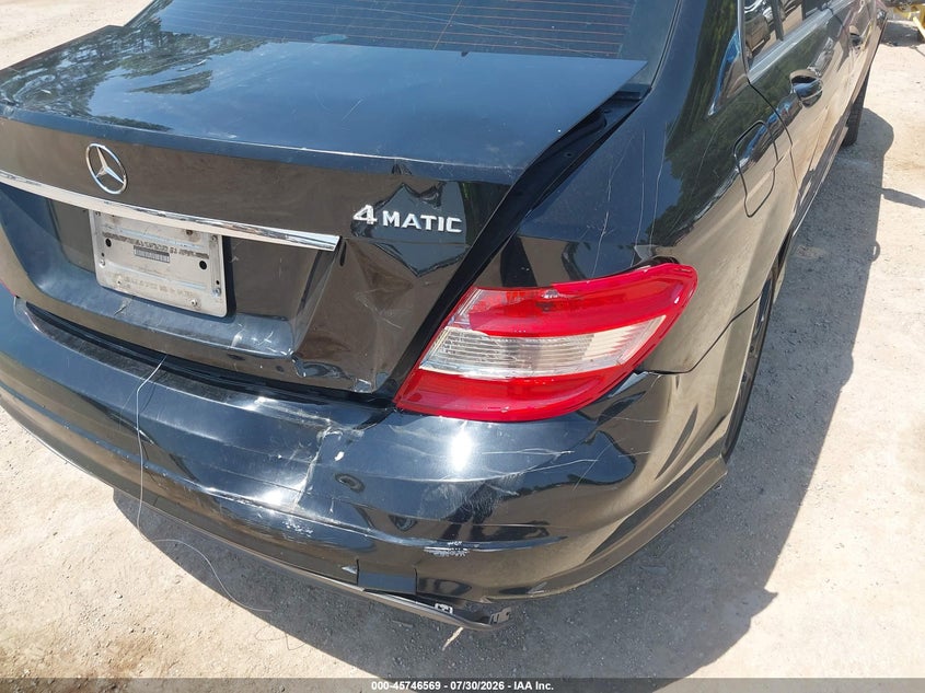 2011 Mercedes-benz C class VIN WDDGF8BBXBF643231 IAAI salvage auction — NORMAL WEAR, Original (Texas), sold $400 on 2026-08-06 (photo 6)