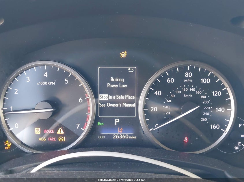 2019 Lexus VIN JTJYARBZ2K2138806 IAAI salvage auction — SIDE, Salvage Title, sold $8,500 on 2026-08-27 (photo 7)