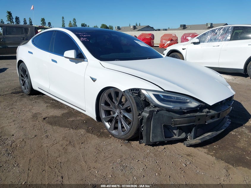 2021 Tesla Model s VIN 5YJSA1E27MF427754 — IAAI salvage auction photo