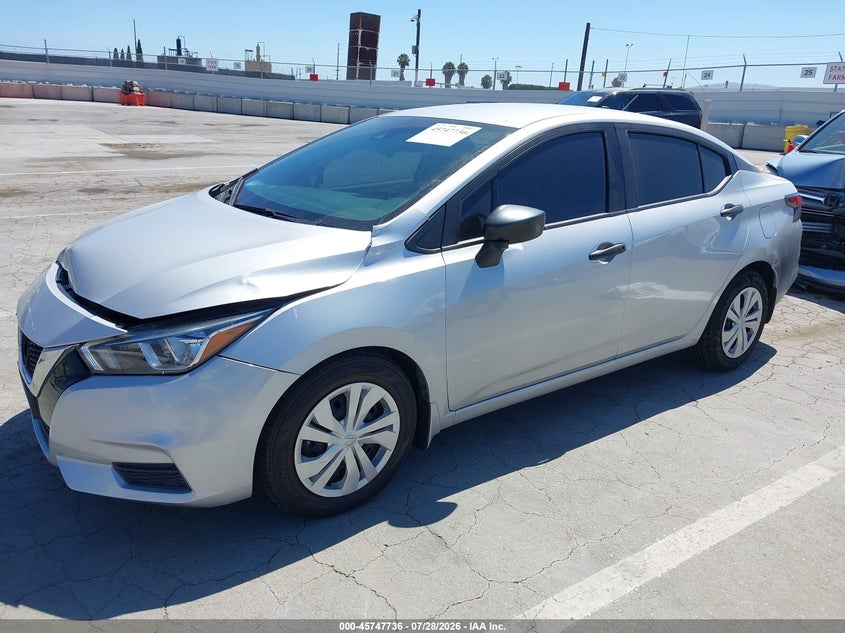 2020 Nissan Versa VIN 3N1CN8DV0LL875446 IAAI salvage auction — FRONT END, Salvage (California), sold $3,500 on 2026-08-23 (photo 2)