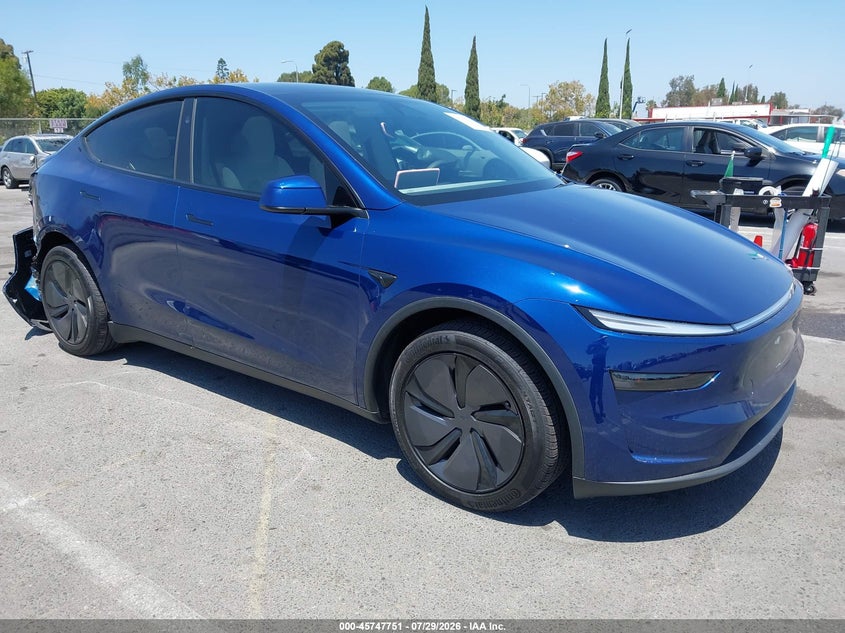 2026 Tesla Model y VIN 7SAYGDEE3TF455184 IAAI salvage auction — RIGHT REAR, Wait Title, sold $27,500 on 2026-09-10 (photo 1)