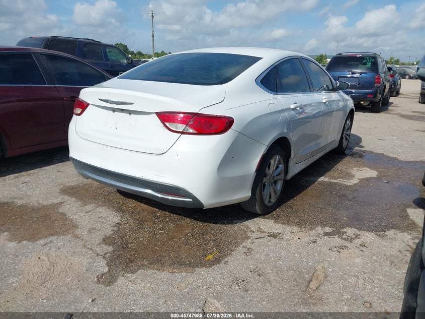 2016 Chrysler 200 VIN 1C3CCCAB3GN141488 IAAI salvage auction — NORMAL WEAR, Original (Texas), sold $600 on 2026-09-06 (photo 4)