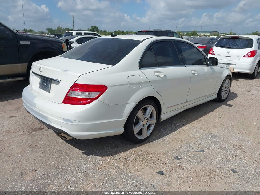 2009 Mercedes-benz C class VIN WDDGF54X09R054785 IAAI salvage auction — NORMAL WEAR, Original (Texas), sold $725 on 2026-08-19 (photo 4)