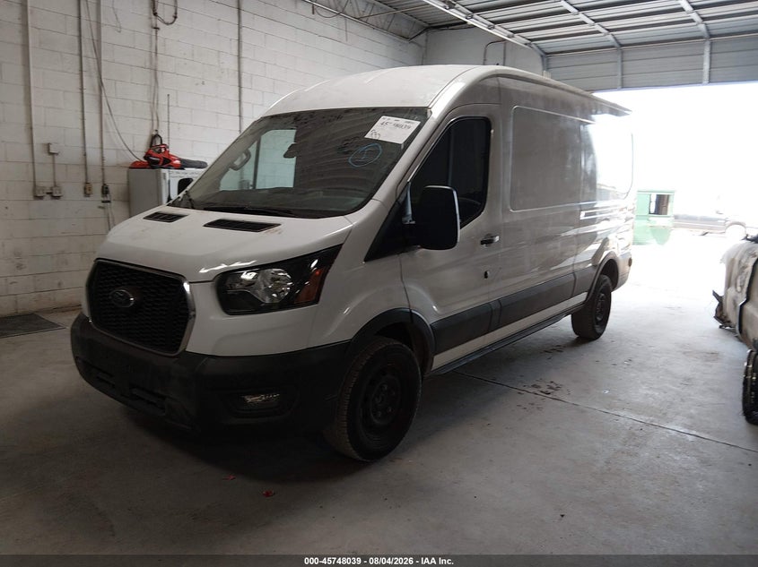2024 Ford Transit-250 VIN 1FTBR1C87RKB80844 IAAI salvage auction — SIDE, Clear (Oklahoma), sold $22,700 on 2026-08-12 (photo 2)