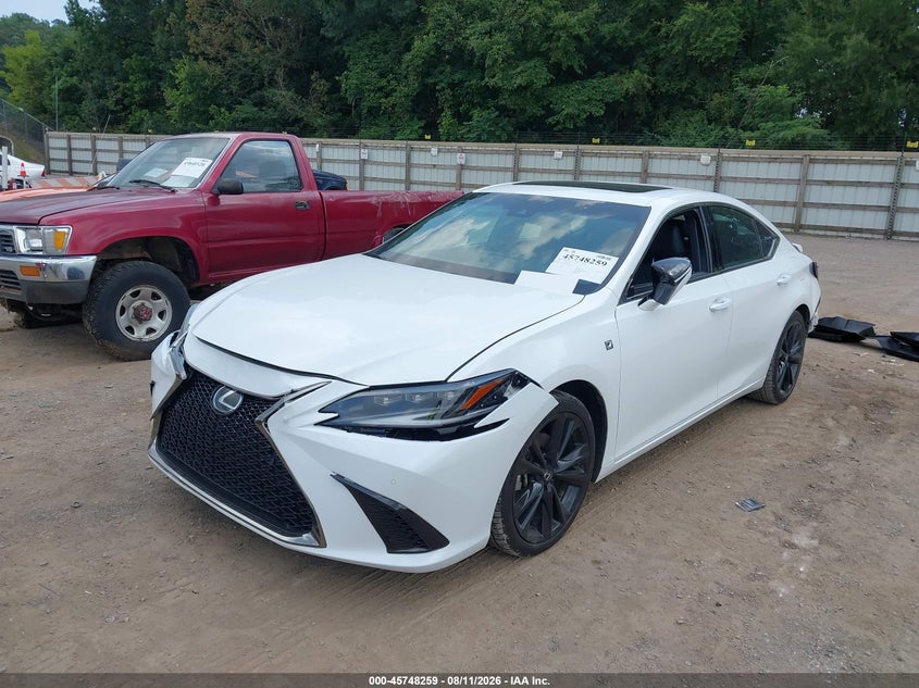 2022 Lexus ES VIN 58AGZ1B19NU132856 IAAI salvage auction — FRONT & REAR, Salvage Title, sold $19,100 on 2026-09-03 (photo 2)