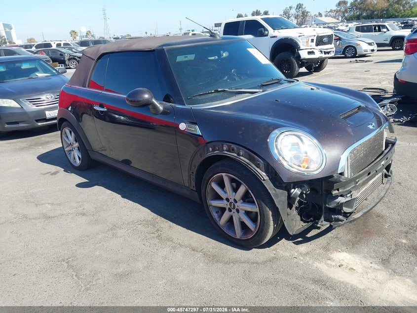 2012 Mini VIN WMWZP3C53CT549879 IAAI salvage auction — FRONT & REAR, Salvage Title, sold $1,250 on 2026-08-13 (photo 1)