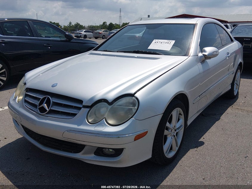 2007 Mercedes-benz Clk-class VIN WDBTJ56H67F207468 IAAI salvage auction — NORMAL WEAR, Clear (Louisiana), sold $825 on 2026-08-10 (photo 2)