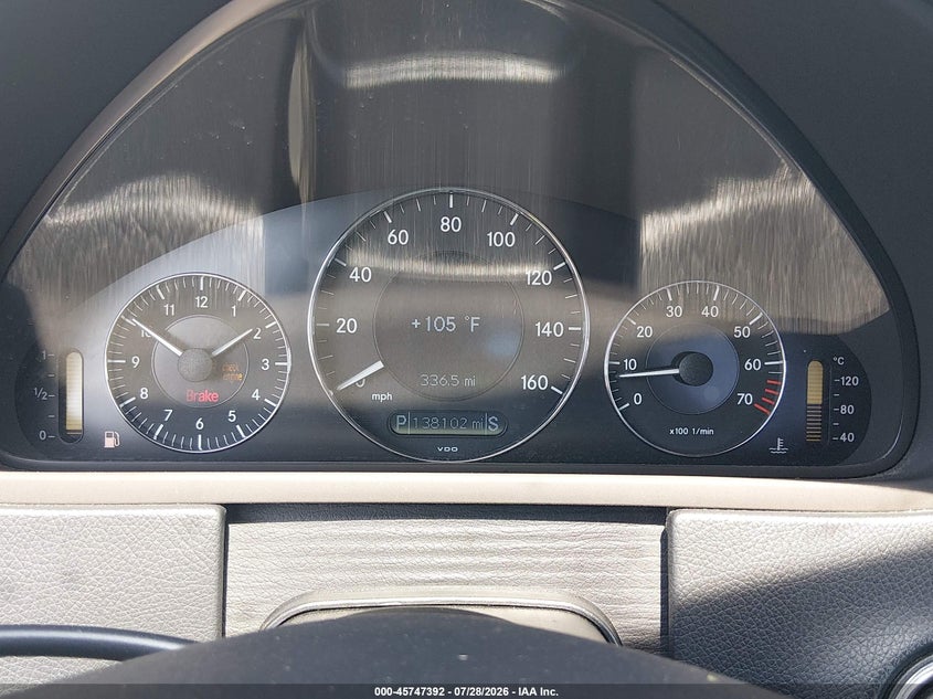 2007 Mercedes-benz Clk-class VIN WDBTJ56H67F207468 IAAI salvage auction — NORMAL WEAR, Clear (Louisiana), sold $825 on 2026-08-10 (photo 7)