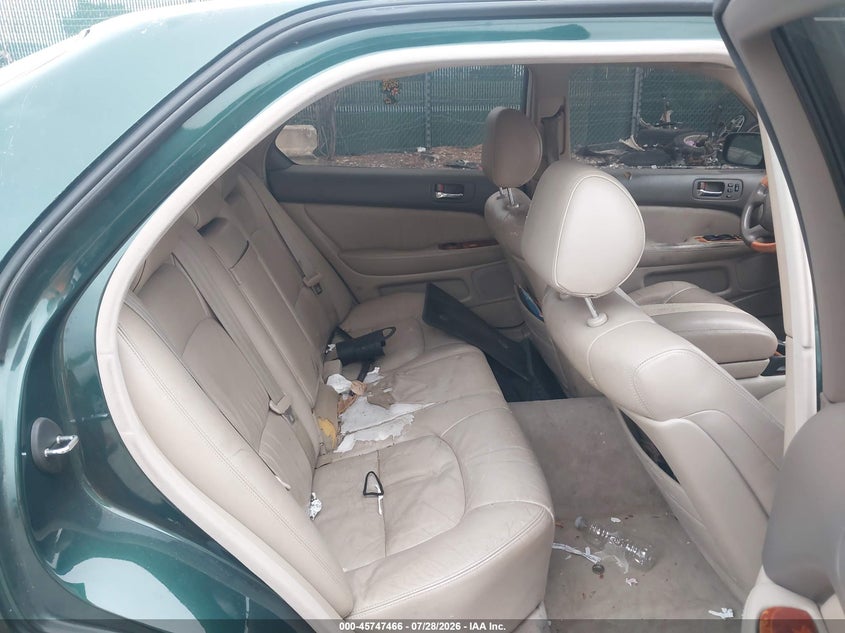 1999 Lexus Ls 400 VIN JT8BH28FXX0142743 IAAI salvage auction — NORMAL WEAR, Clear (Pennsylvania), sold $275 on 2026-07-31 (photo 8)