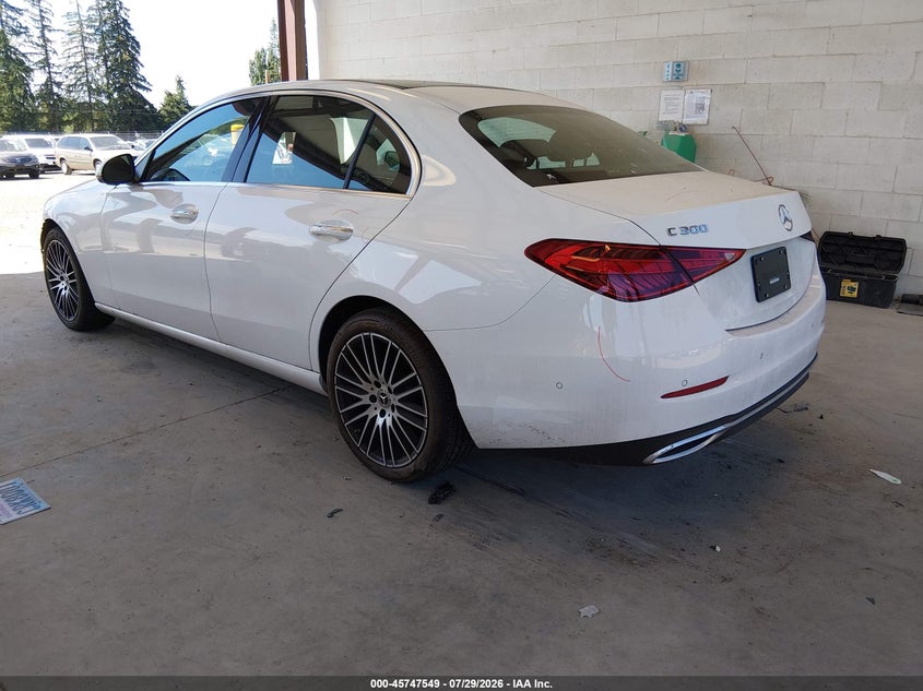 2025 Mercedes-benz C-klasse VIN W1KAF4HB3SR250563 IAAI salvage auction — FRONT END, Wait Title, sold $20,600 on 2026-09-02 (photo 3)