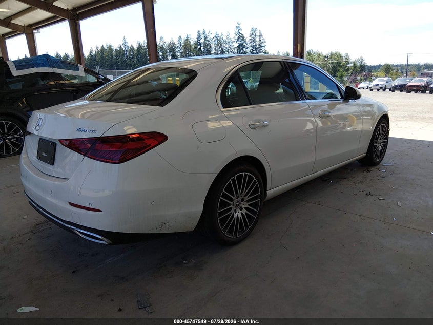 2025 Mercedes-benz C-klasse VIN W1KAF4HB3SR250563 IAAI salvage auction — FRONT END, Wait Title, sold $20,600 on 2026-09-02 (photo 4)
