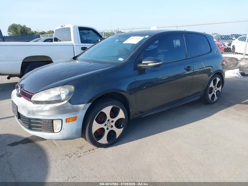 2012 Volkswagen Gti VIN WVWEV7AJ0CW023285 IAAI salvage auction — NORMAL WEAR, Clear (Texas), sold $625 on 2026-08-13 (photo 2)