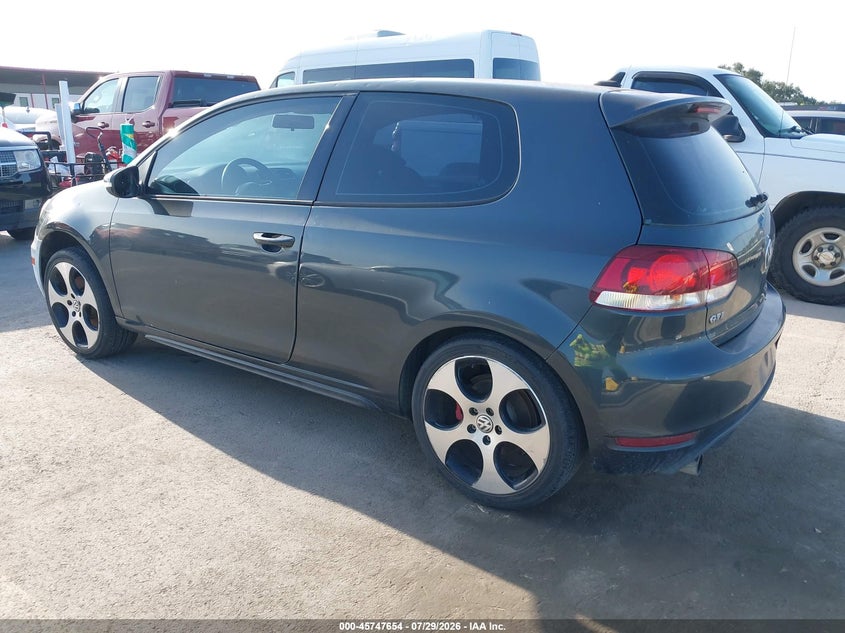 2012 Volkswagen Gti VIN WVWEV7AJ0CW023285 IAAI salvage auction — NORMAL WEAR, Clear (Texas), sold $625 on 2026-08-13 (photo 3)