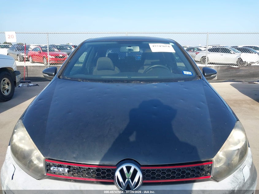 2012 Volkswagen Gti VIN WVWEV7AJ0CW023285 IAAI salvage auction — NORMAL WEAR, Clear (Texas), sold $625 on 2026-08-13 (photo 6)