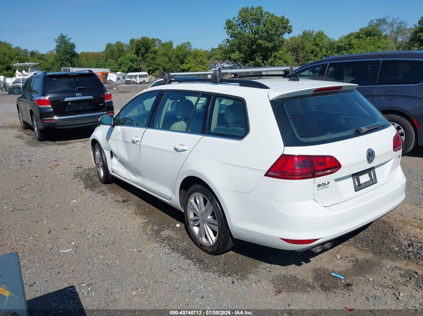 2015 Volkswagen Golf sportsvan VIN 3VWCA7AU5FM520296 IAAI salvage auction — SIDE, Wait Title, sold $2,650 on 2026-08-12 (photo 3)