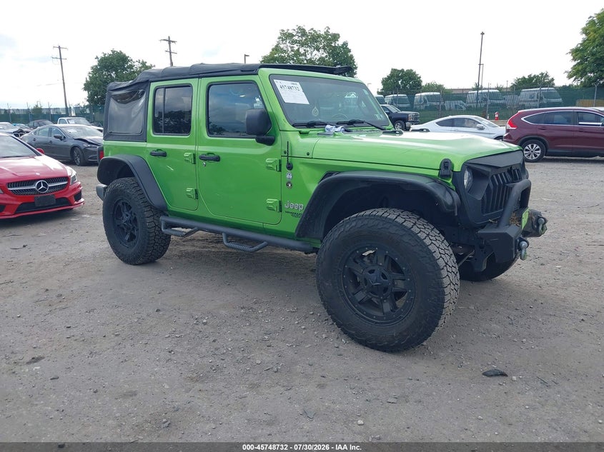 2018 Jeep Wrangler / VIN 1C4HJXDN6JW237248 — IAAI salvage auction photo