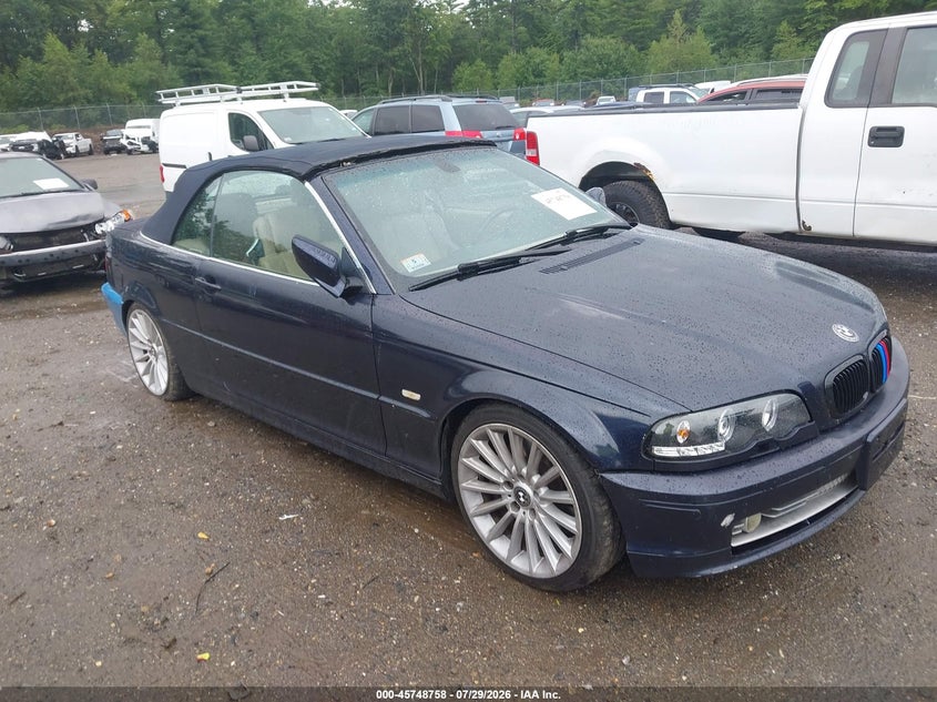 2001 BMW 3 series VIN WBABS53401EV87400 IAAI salvage auction — UNKNOWN, Clear (Massachusetts), sold $1,025 on 2026-08-07 (photo 1)