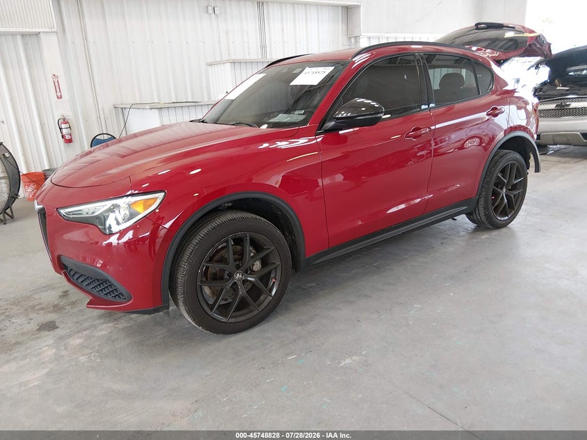 2021 Alfa romeo Stelvio VIN ZASPAJAN8M7C98619 IAAI salvage auction — REAR END, Salvage Title, sold $5,600 on 2026-08-09 (photo 2)