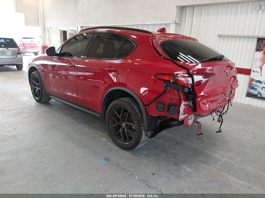 2021 Alfa romeo Stelvio VIN ZASPAJAN8M7C98619 IAAI salvage auction — REAR END, Salvage Title, sold $5,600 on 2026-08-09 (photo 3)