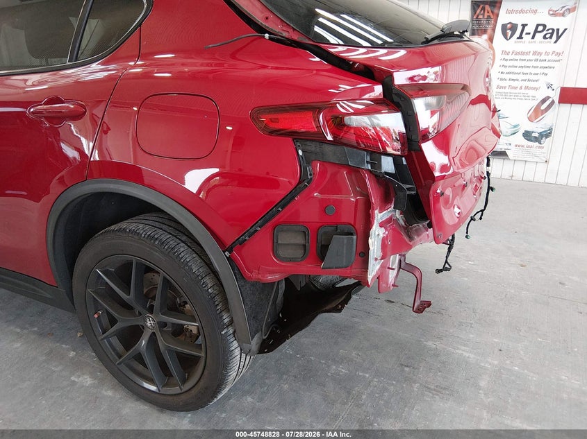 2021 Alfa romeo Stelvio VIN ZASPAJAN8M7C98619 IAAI salvage auction — REAR END, Salvage Title, sold $5,600 on 2026-08-09 (photo 6)