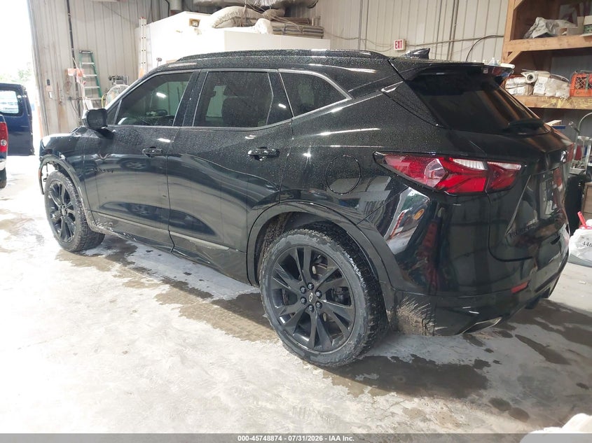 2021 Chevrolet Blazer VIN 3GNKBKRS1MS549554 IAAI salvage auction — FRONT END, Salvage Title, sold $8,500 on 2026-08-27 (photo 3)