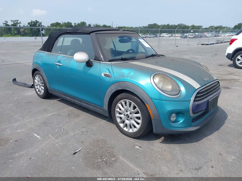 2016 Mini Convertible VIN WMWWG5C58G3C19596 IAAI salvage auction — NORMAL WEAR, Clear (New Jersey), sold $1,325 on 2026-08-17 (photo 1)