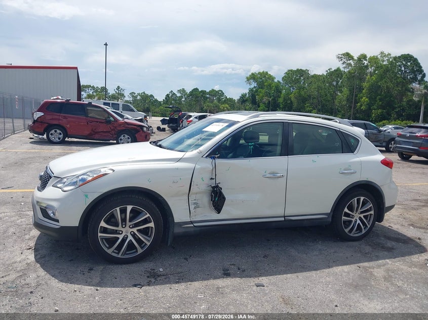 2017 Infiniti Qx50 VIN JN1BJ0RP1HM386022 IAAI salvage auction — LEFT SIDE, Wait Title, sold $3,250 on 2026-09-11 (photo 6)