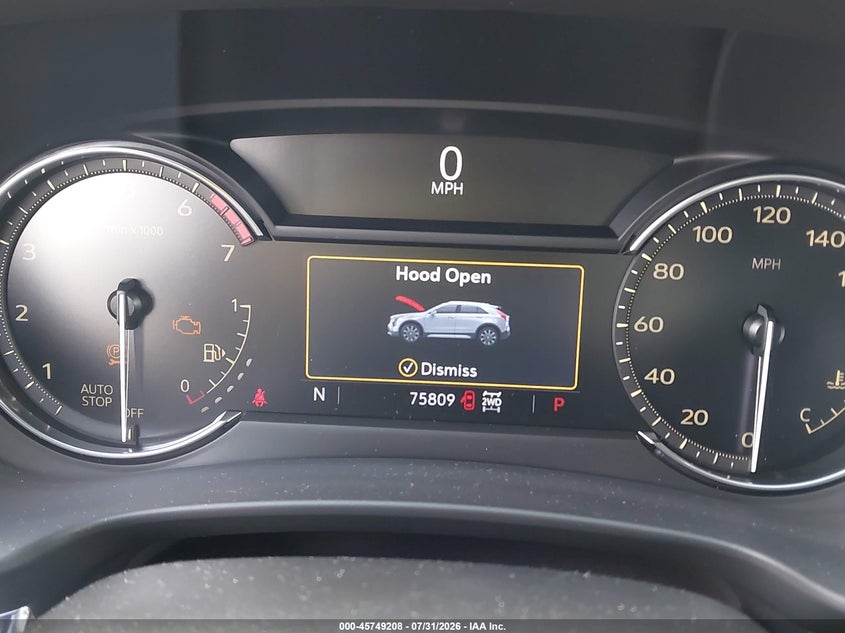 2021 Cadillac Xt4 VIN 1GYFZBR41MF009028 IAAI salvage auction — WATER/FLOOD, Salvage Title, sold $8,000 on 2026-08-14 (photo 7)