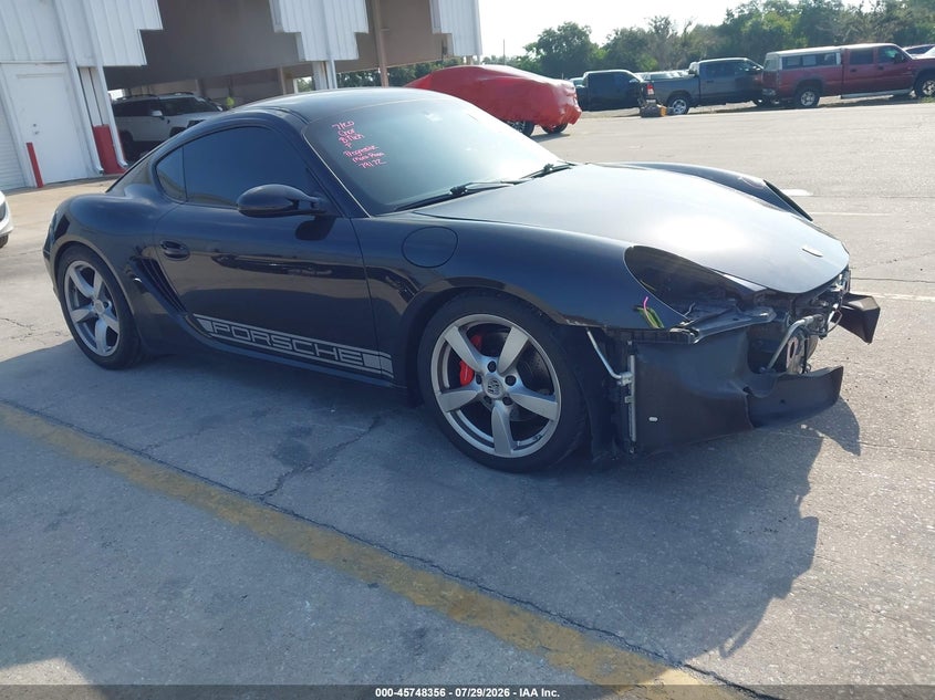 2008 Porsche Cayman VIN WP0AB29808U781738 IAAI salvage auction — FRONT END, Rebuildable (Florida), sold $6,500 on 2026-08-08 (photo 1)
