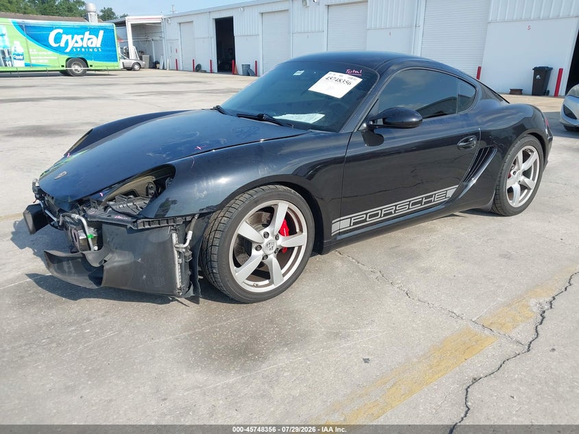 2008 Porsche Cayman VIN WP0AB29808U781738 IAAI salvage auction — FRONT END, Rebuildable (Florida), sold $6,500 on 2026-08-08 (photo 2)