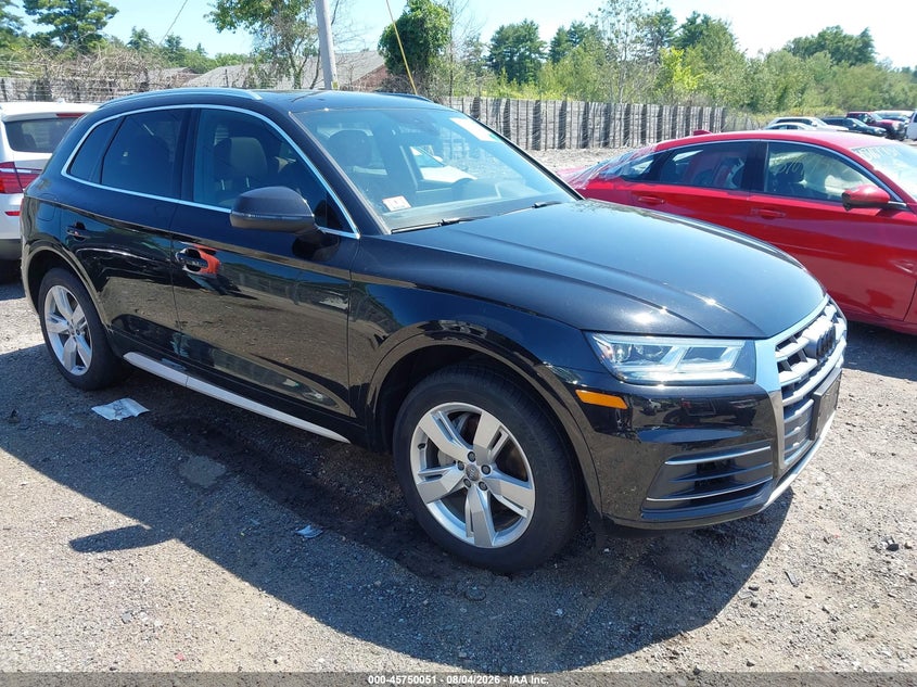 2019 Audi Q5 VIN WA1BNAFYXK2050337 IAAI salvage auction — FRESH WATER, Salvage (Massachusetts), sold $10,650 on 2026-08-28 (photo 1)