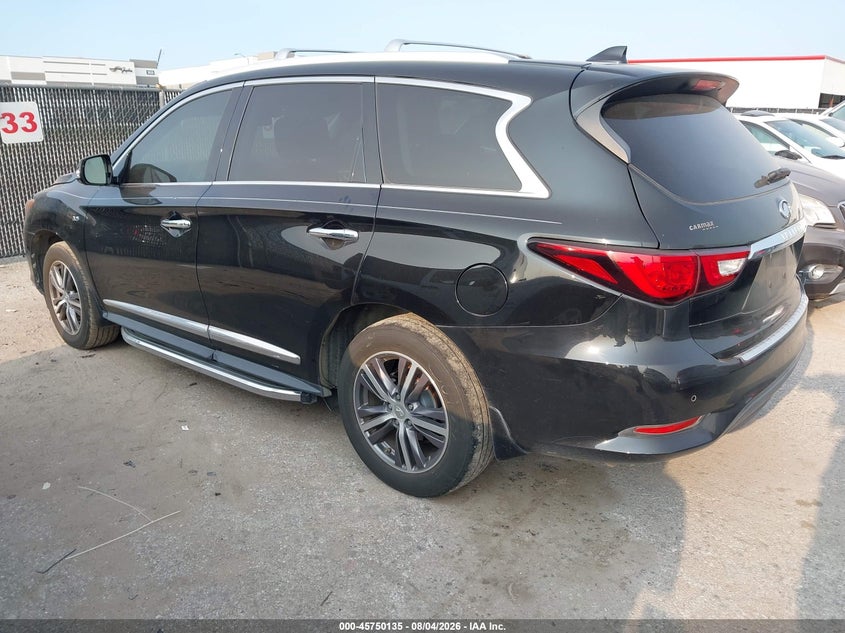 2017 Infiniti Qx60 VIN 5N1DL0MN7HC554592 IAAI salvage auction — NORMAL WEAR, Original (Texas), sold $2,000 on 2026-08-25 (photo 3)
