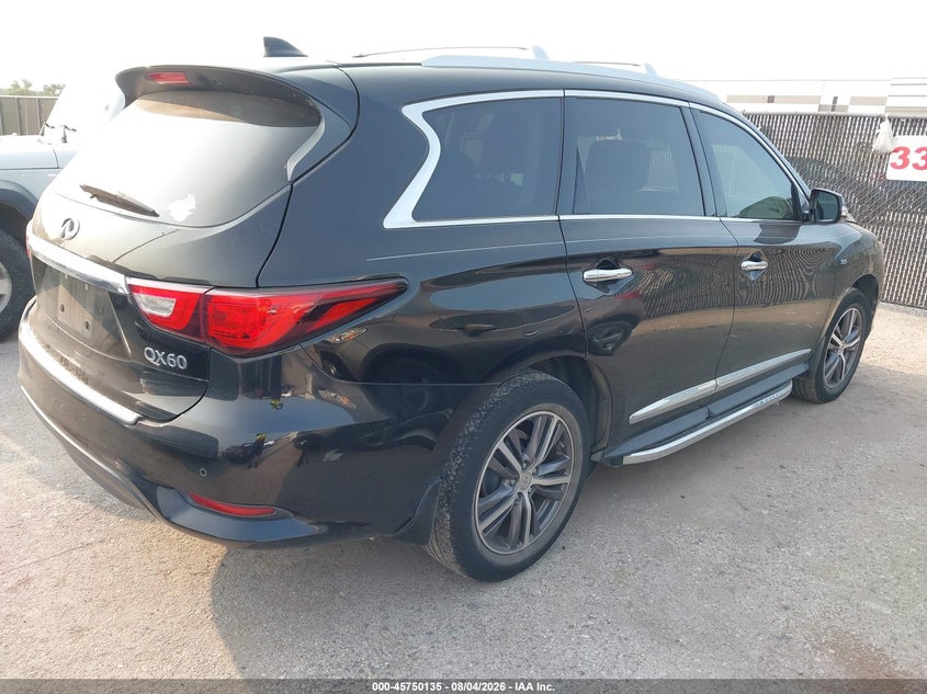 2017 Infiniti Qx60 VIN 5N1DL0MN7HC554592 IAAI salvage auction — NORMAL WEAR, Original (Texas), sold $2,000 on 2026-08-25 (photo 4)