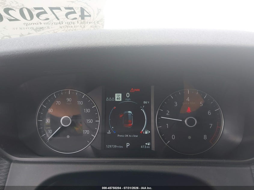 2019 Land rover Range rover velar VIN SALYB2EX3KA782833 IAAI salvage auction — REAR END, Salvage Title, sold $9,400 on 2026-09-08 (photo 7)
