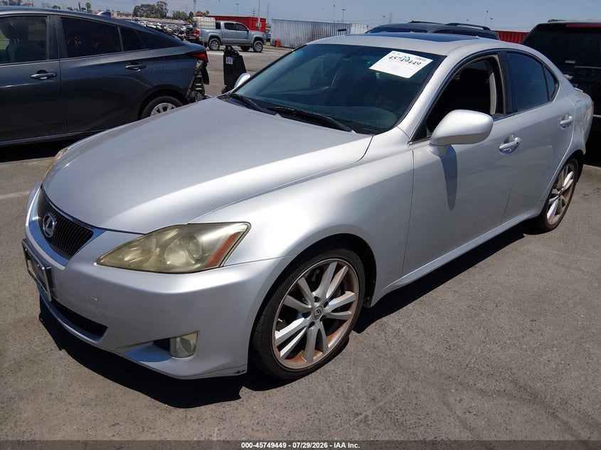 2007 Lexus Is 350 VIN JTHBE262072008028 IAAI salvage auction — SIDE, Salvage (California), sold $1,200 on 2026-08-02 (photo 2)
