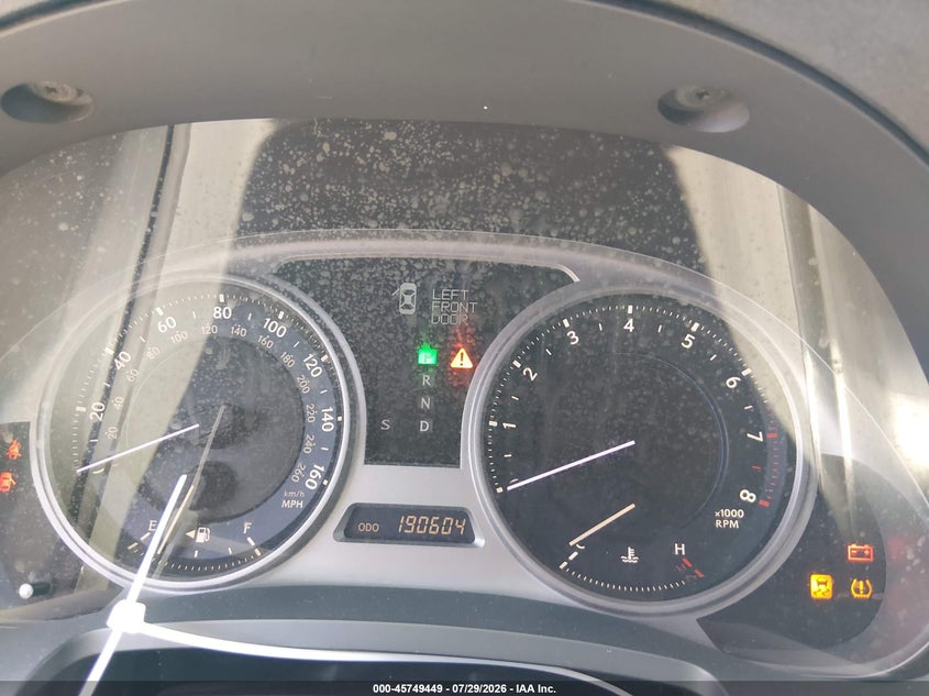 2007 Lexus Is 350 VIN JTHBE262072008028 IAAI salvage auction — SIDE, Salvage (California), sold $1,200 on 2026-08-02 (photo 7)