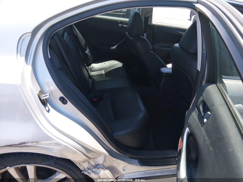 2007 Lexus Is 350 VIN JTHBE262072008028 IAAI salvage auction — SIDE, Salvage (California), sold $1,200 on 2026-08-02 (photo 8)
