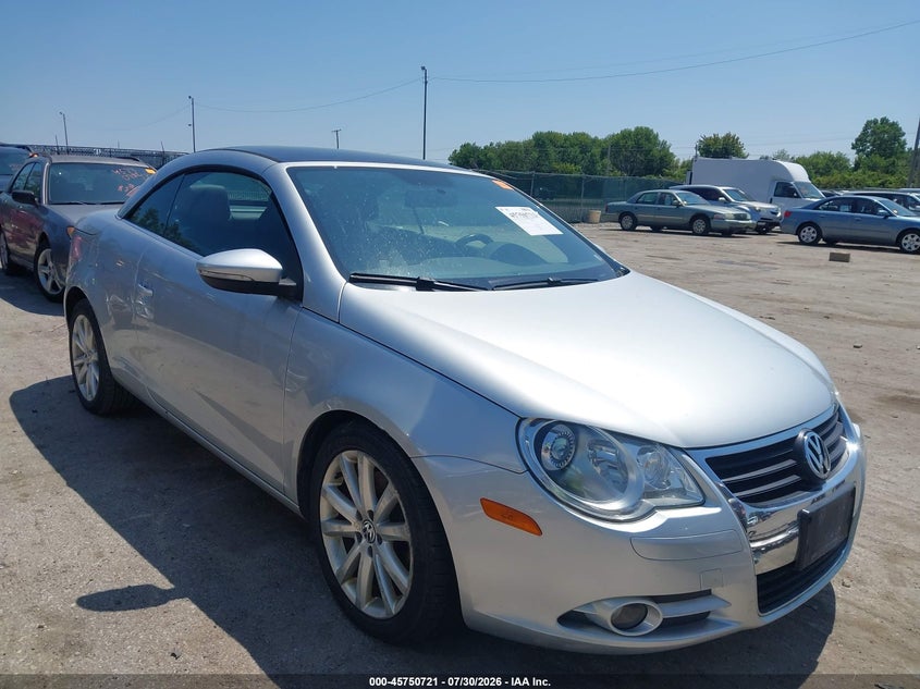 2010 Volkswagen Eos VIN WVWBA7AH3AV018063 IAAI salvage auction — NORMAL WEAR, Original (Ohio), sold $25 on 2026-08-11 (photo 1)