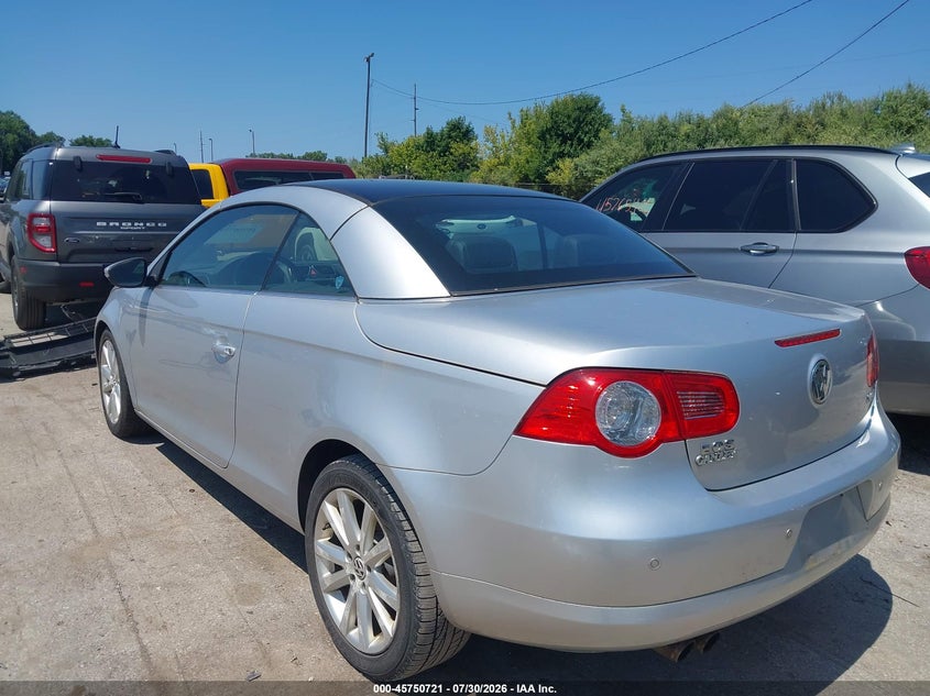 2010 Volkswagen Eos VIN WVWBA7AH3AV018063 IAAI salvage auction — NORMAL WEAR, Original (Ohio), sold $25 on 2026-08-11 (photo 3)
