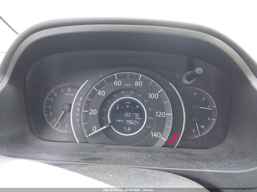 2012 Honda Cr-v VIN JHLRM4H72CC007901 IAAI salvage auction — SIDE, Wait Title, sold $2,950 on 2026-08-08 (photo 7)