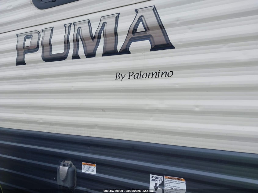 2019 Palomino Puma VIN 4X4FPUB28KP077473 IAAI salvage auction — HAIL, Salvage (Illinois), sold $5,100 on 2026-09-15 (photo 6)