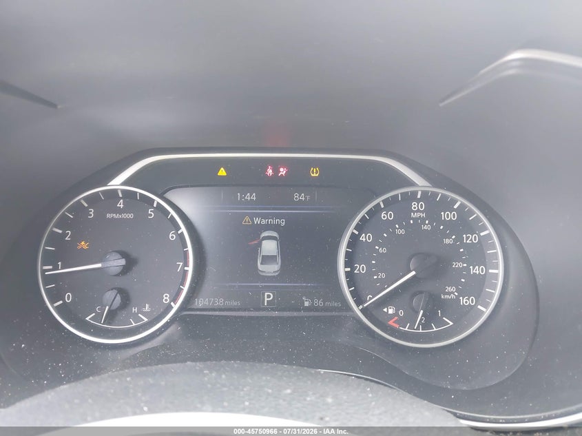 2019 Nissan Maxima VIN 1N4AA6AV9KC373785 IAAI salvage auction — FRONT END, Wait Title, sold $1,500 on 2026-09-26 (photo 7)