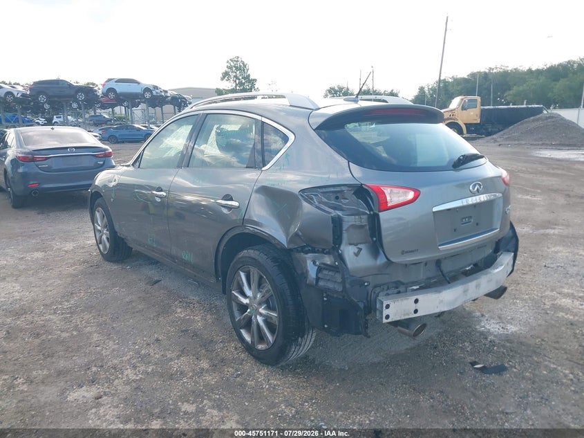 2017 Infiniti Qx50 VIN JN1BJ0RR4HM415336 IAAI salvage auction — REAR END, Rebuildable (Florida), sold $2,800 on 2026-09-11 (photo 3)