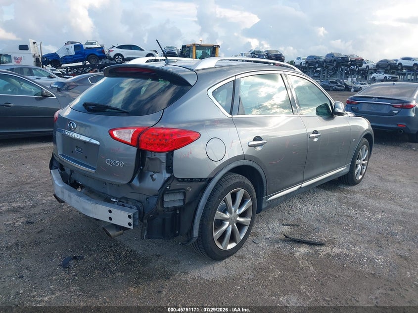 2017 Infiniti Qx50 VIN JN1BJ0RR4HM415336 IAAI salvage auction — REAR END, Rebuildable (Florida), sold $2,800 on 2026-09-11 (photo 4)