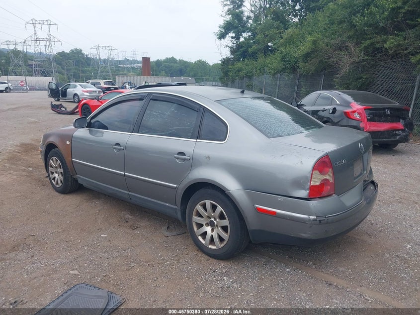 2002 Volkswagen Passat VIN WVWPD63B02P292519 IAAI salvage auction — UNKNOWN, Salvage (Pennsylvania), sold $475 on 2026-08-14 (photo 3)