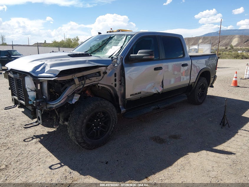 2025 Ram 1500 VIN 1C6SRFLP9SN549512 IAAI salvage auction — FRONT END, Wait Title, sold $16,600 on 2026-09-16 (photo 2)