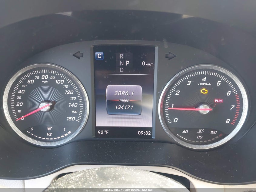 2016 Mercedes-benz Glc VIN WDC0G4JBXGF078290 IAAI salvage auction — FRONT END, Salvage Title, sold $5,300 on 2026-09-14 (photo 7)