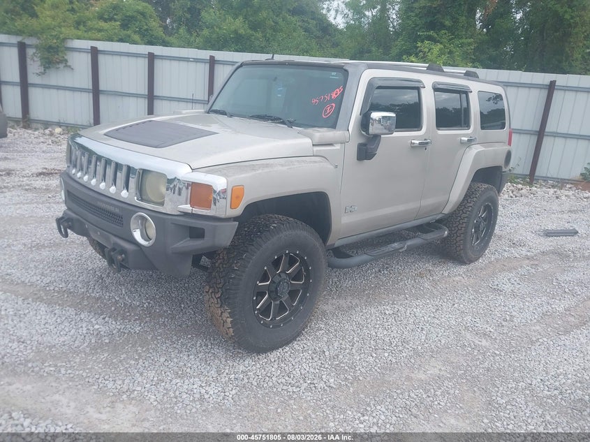 2007 Hummer H3 VIN 5GTDN13E478217393 IAAI salvage auction — NORMAL WEAR, Clear (Alabama), sold $875 on 2026-09-03 (photo 2)