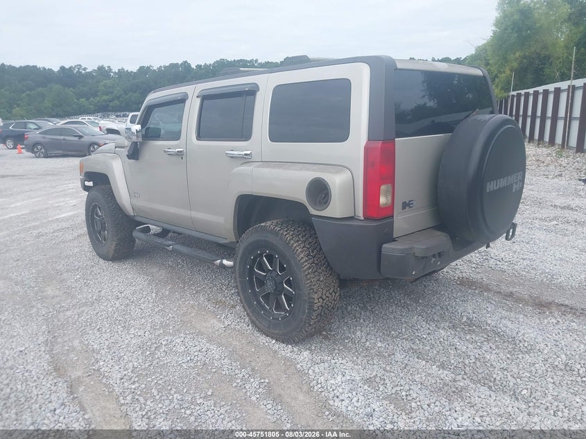 2007 Hummer H3 VIN 5GTDN13E478217393 IAAI salvage auction — NORMAL WEAR, Clear (Alabama), sold $875 on 2026-09-03 (photo 3)