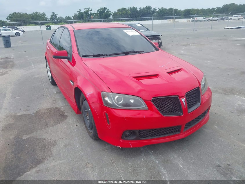 2009 Pontiac G8 VIN 6G2EC57Y79L174379 IAAI salvage auction — MECHANICAL, Rebuildable (Florida), sold $50 on 2026-09-02 (photo 1)